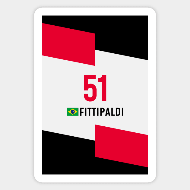 F1 2020 - #51 Fittipaldi Sticker by sednoid